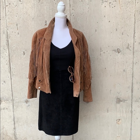 YEARBOOK Jackets & Blazers - YEARBOOK | Vintage Leather Fringe Western Jacket